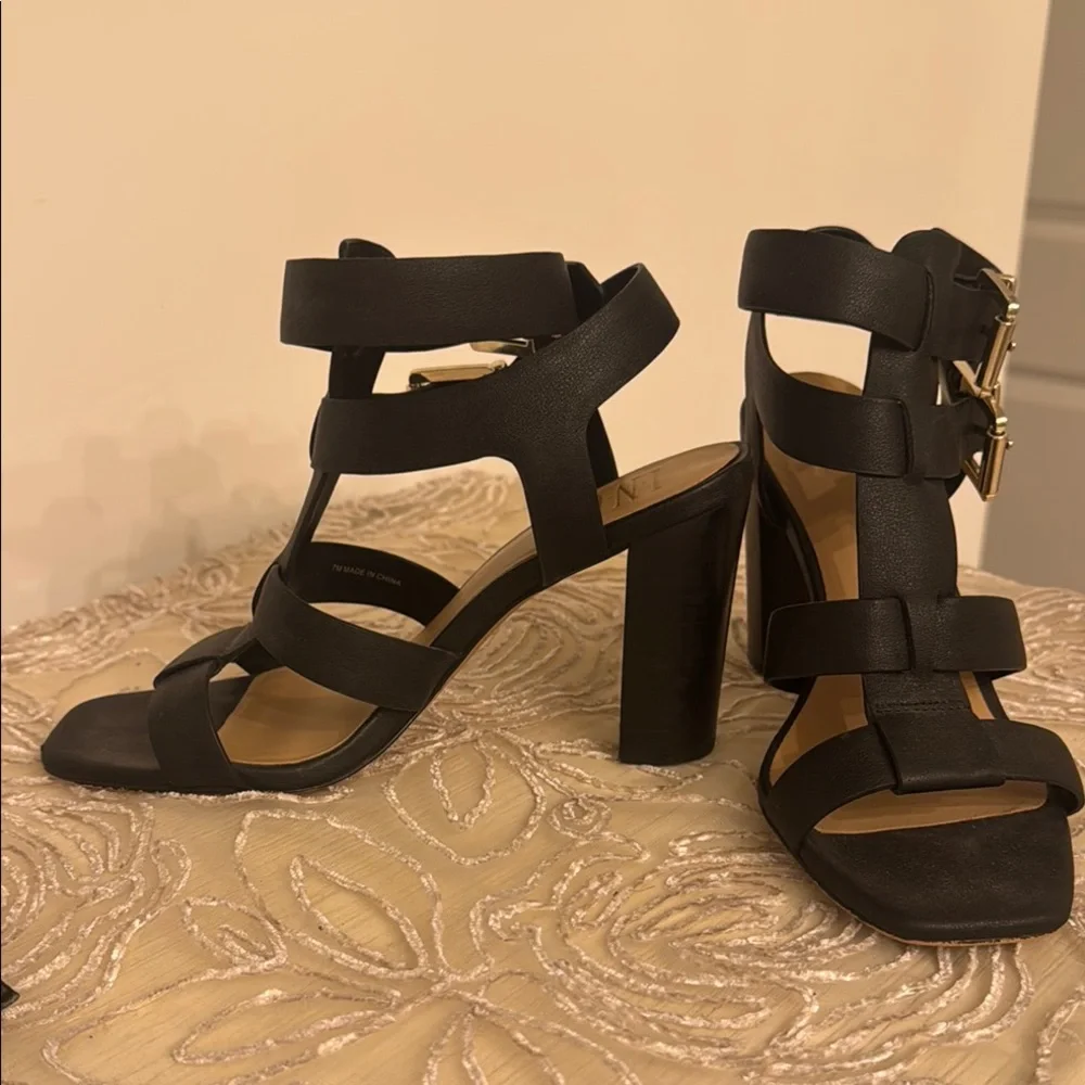 INC International Concepts Black  block Heels - Picture 4 of 12